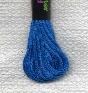 Stickgarn Baumwolle blau